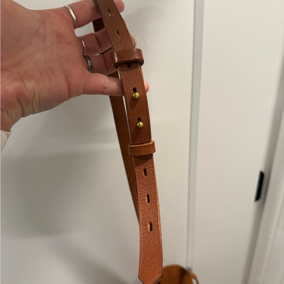 Madewell Cognac Leather Shoulder Tote - Picture 5 of 7